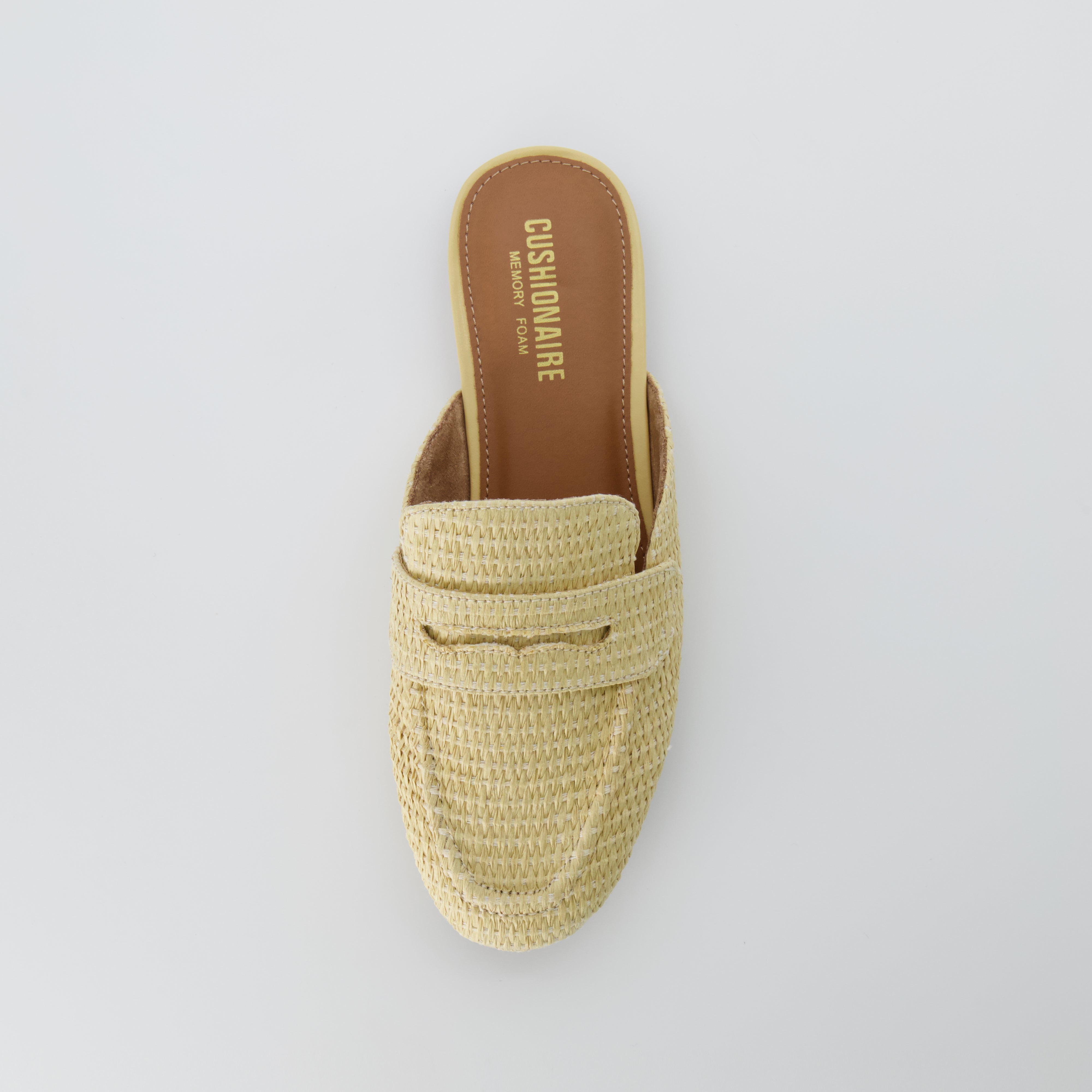 Yale Slip On Mule Wheat Raffia