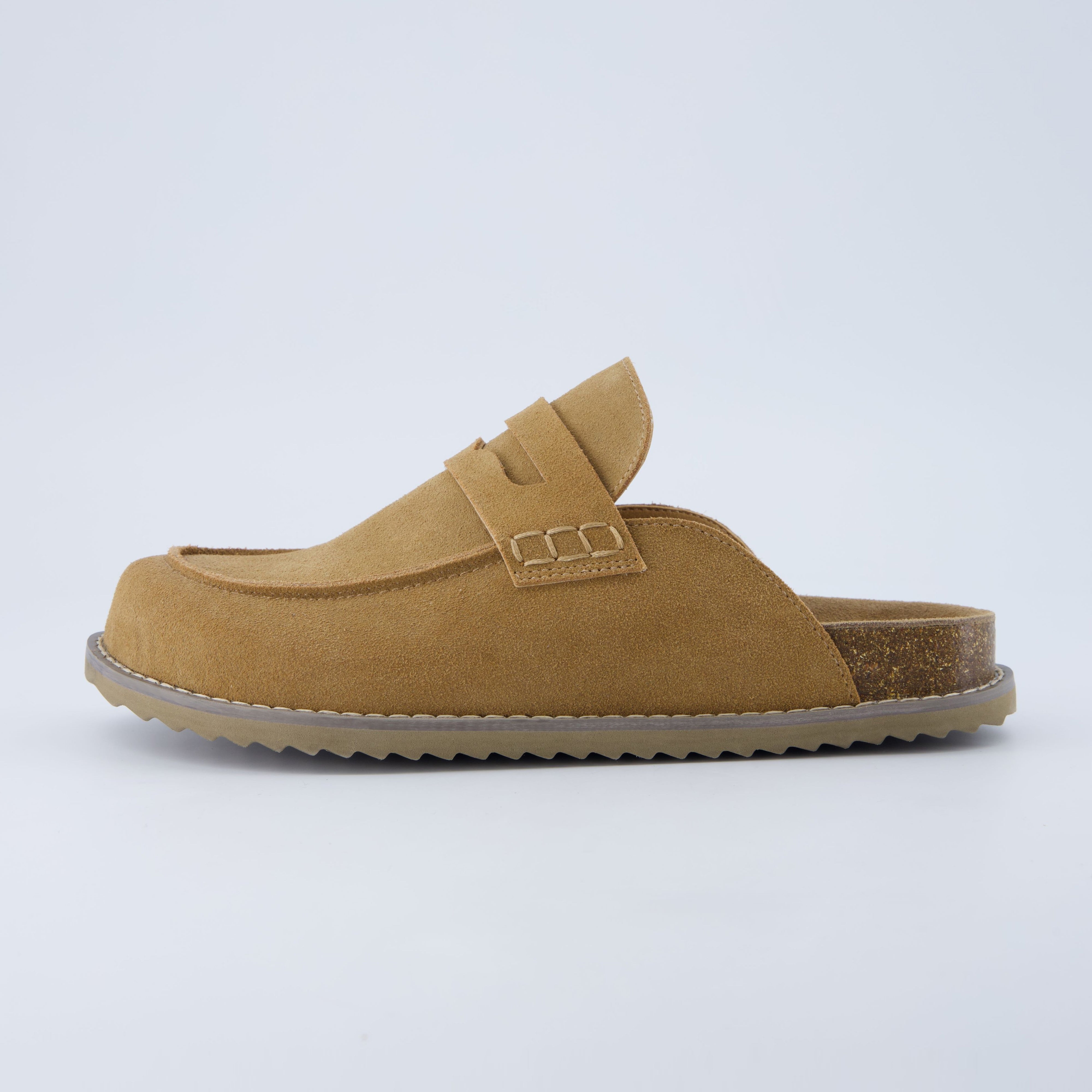 Zola Suede Clog Chestnut