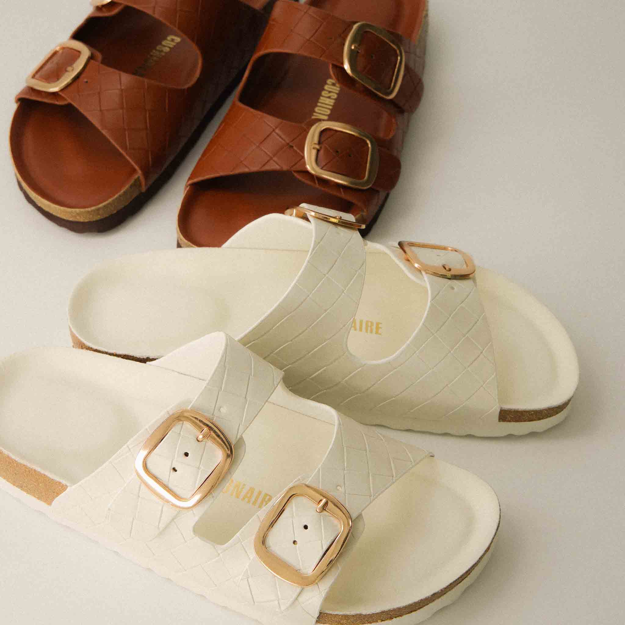 Lang Woven Cork Footbed Sandal