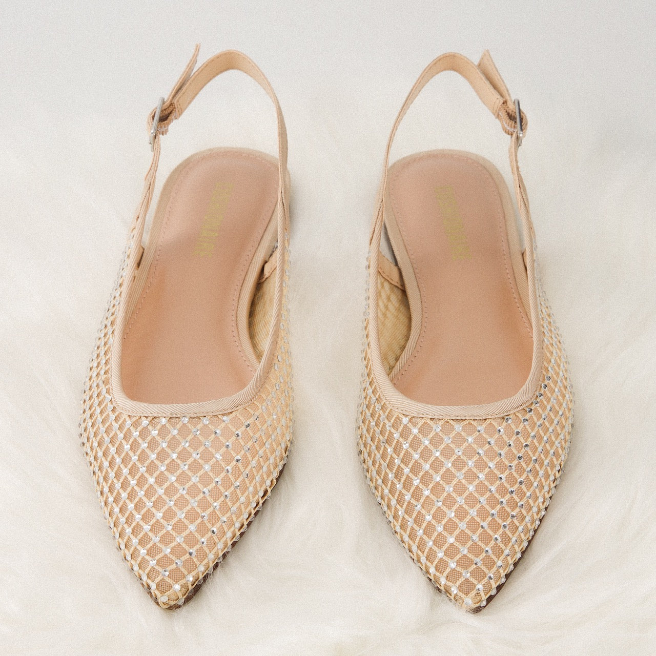 Lark Mesh Slingback Flat