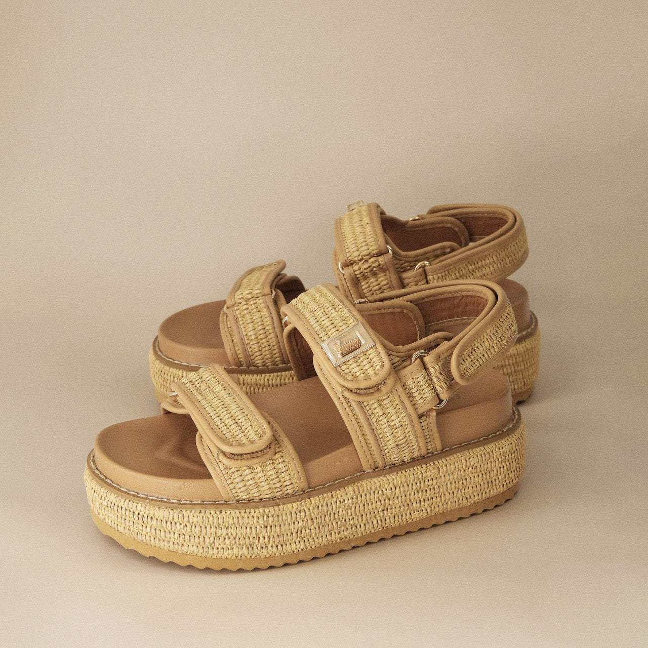 Shore Raffia Platform Sandal