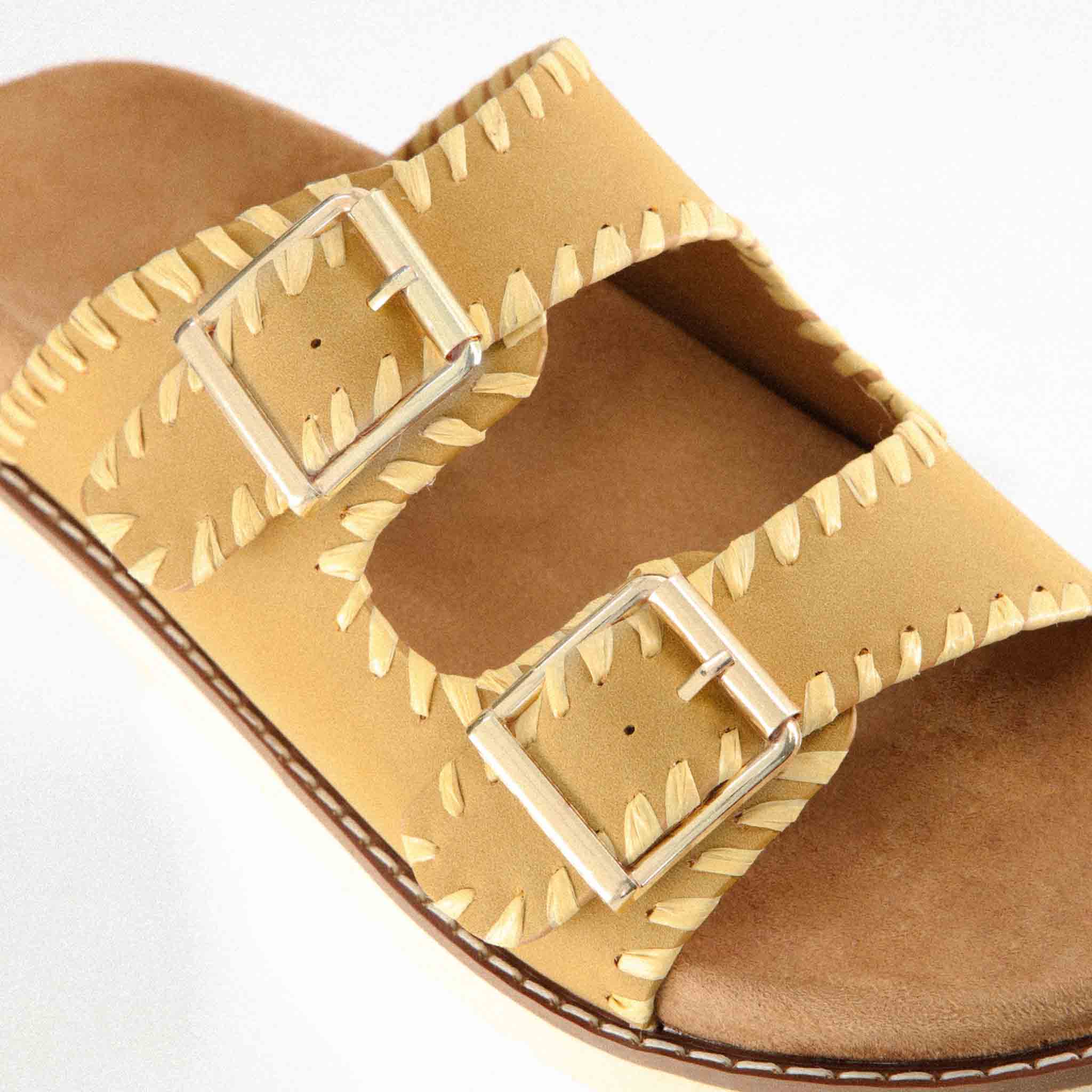 Wyatt Whipstitch Footbed Sandal