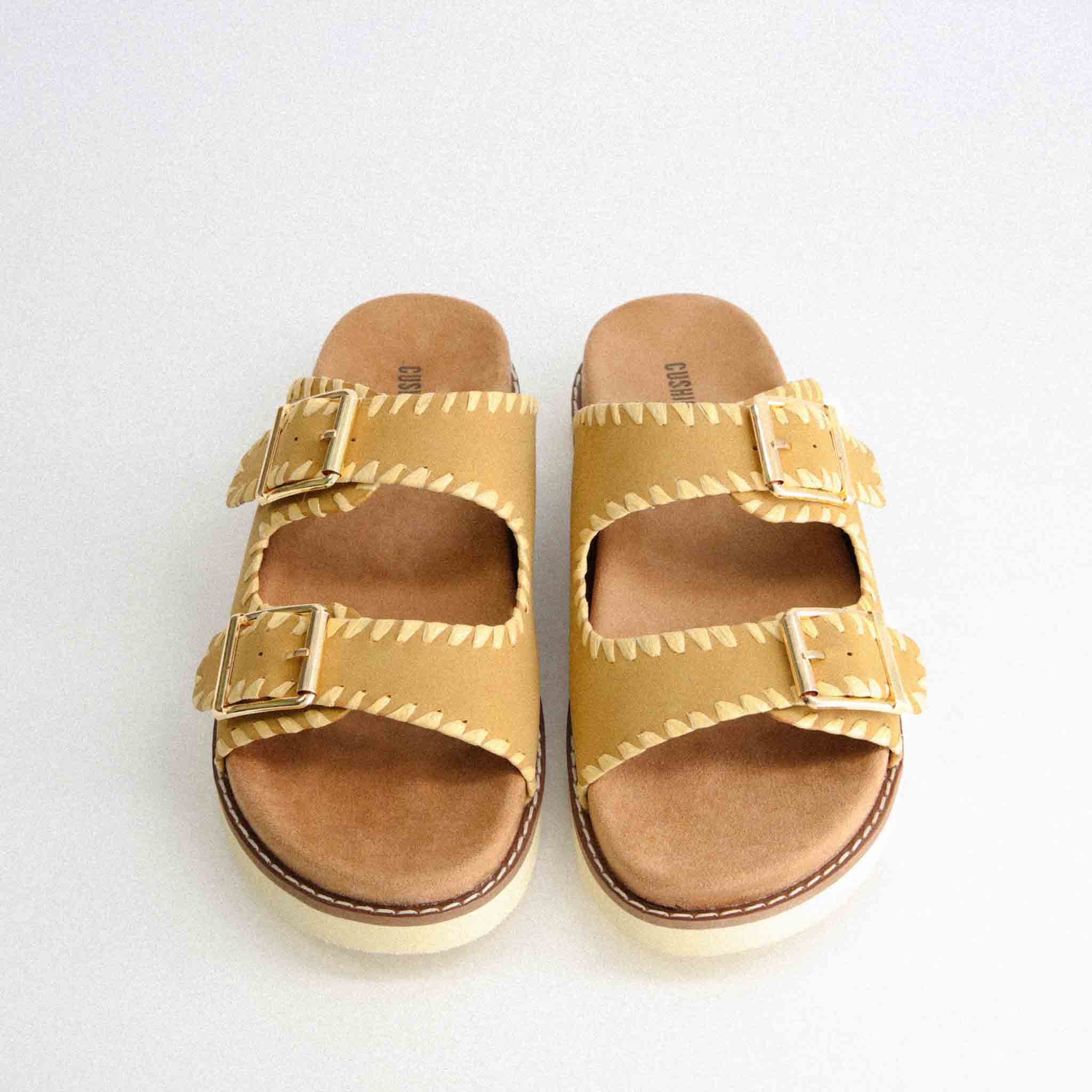 Wyatt Whipstitch Footbed Sandal