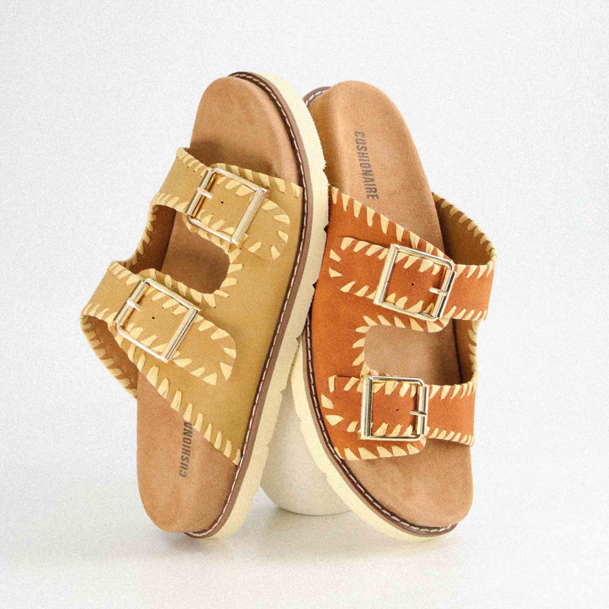 Wyatt Whipstitch Footbed Sandal