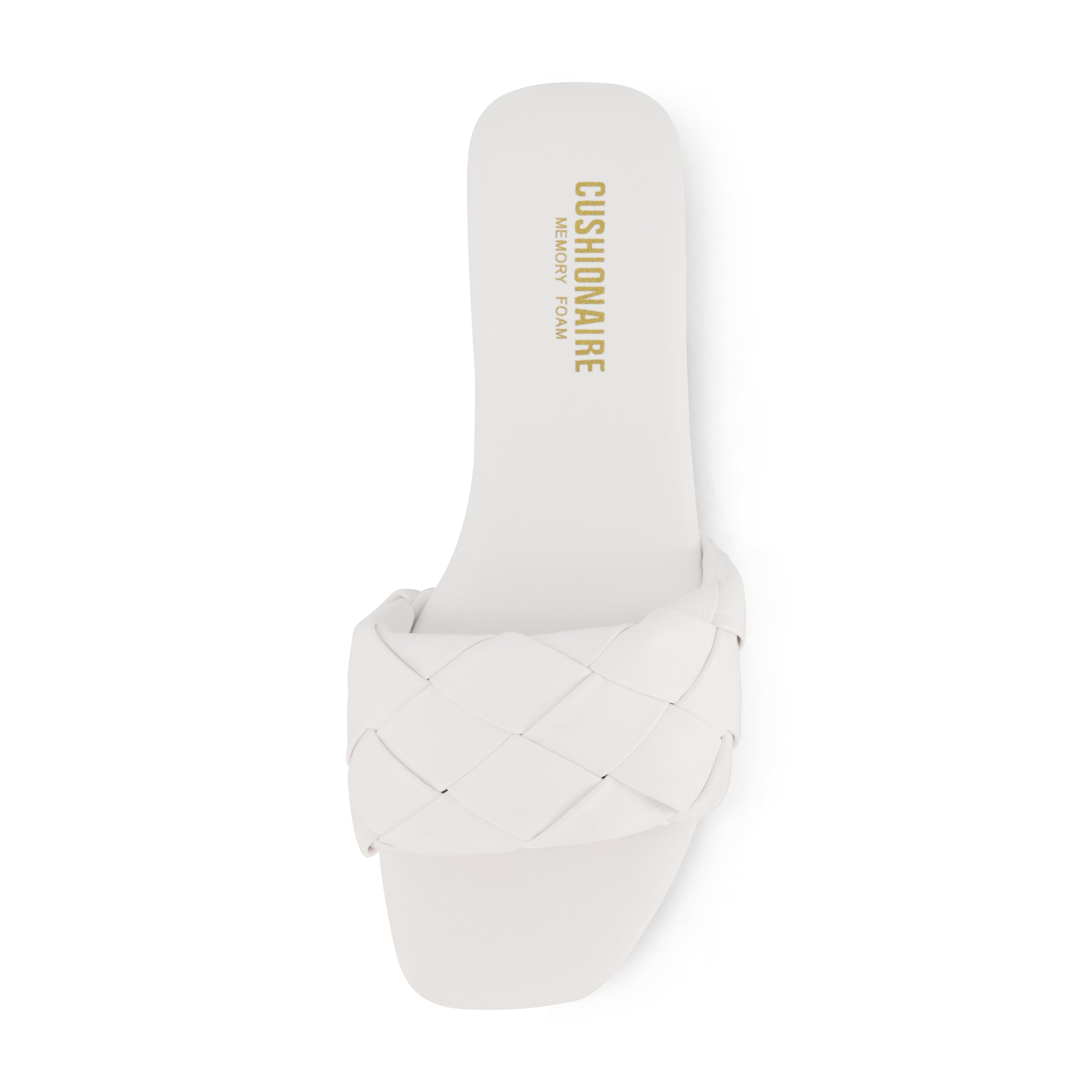 Cushionaire fashion sandals white