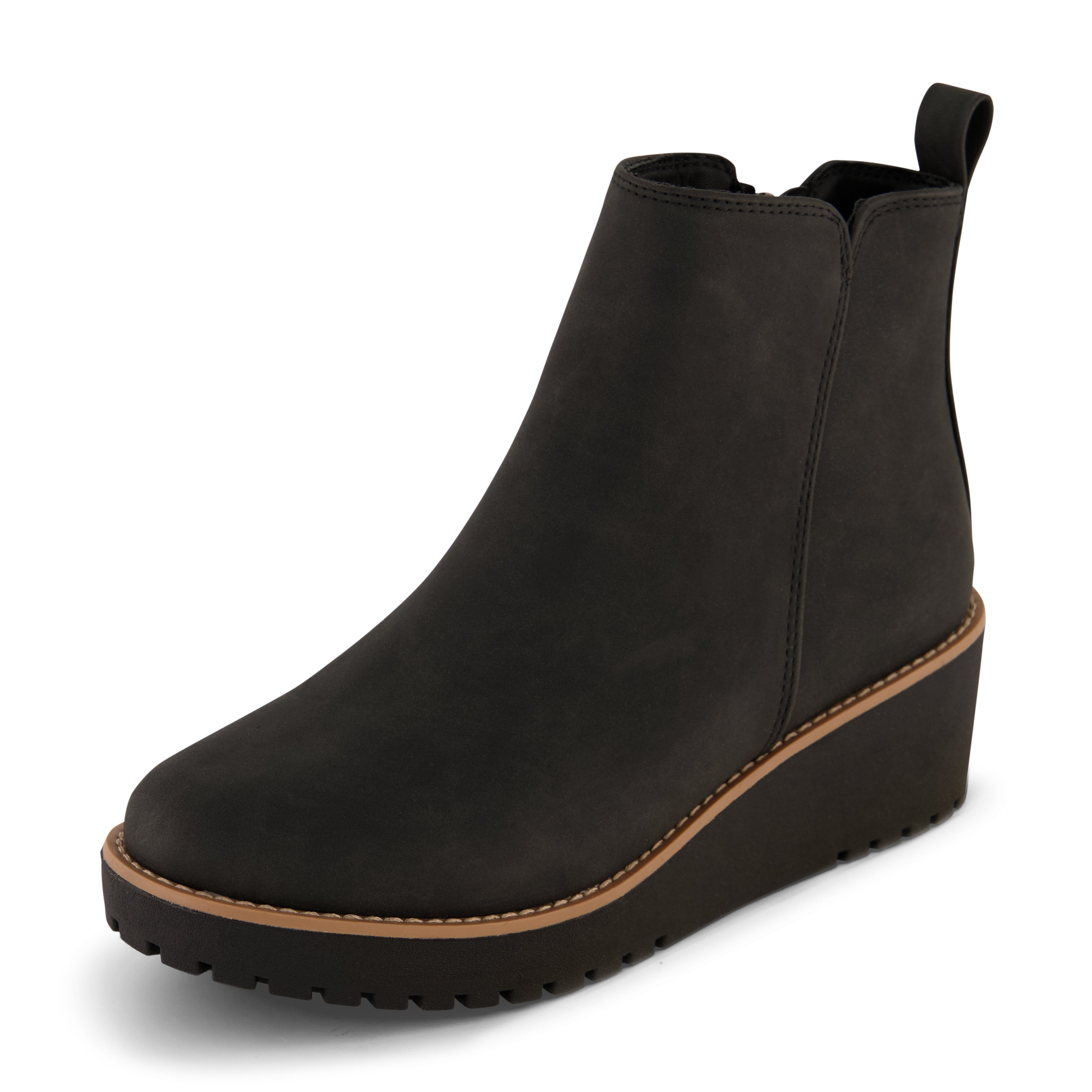 Black wedge deals booties