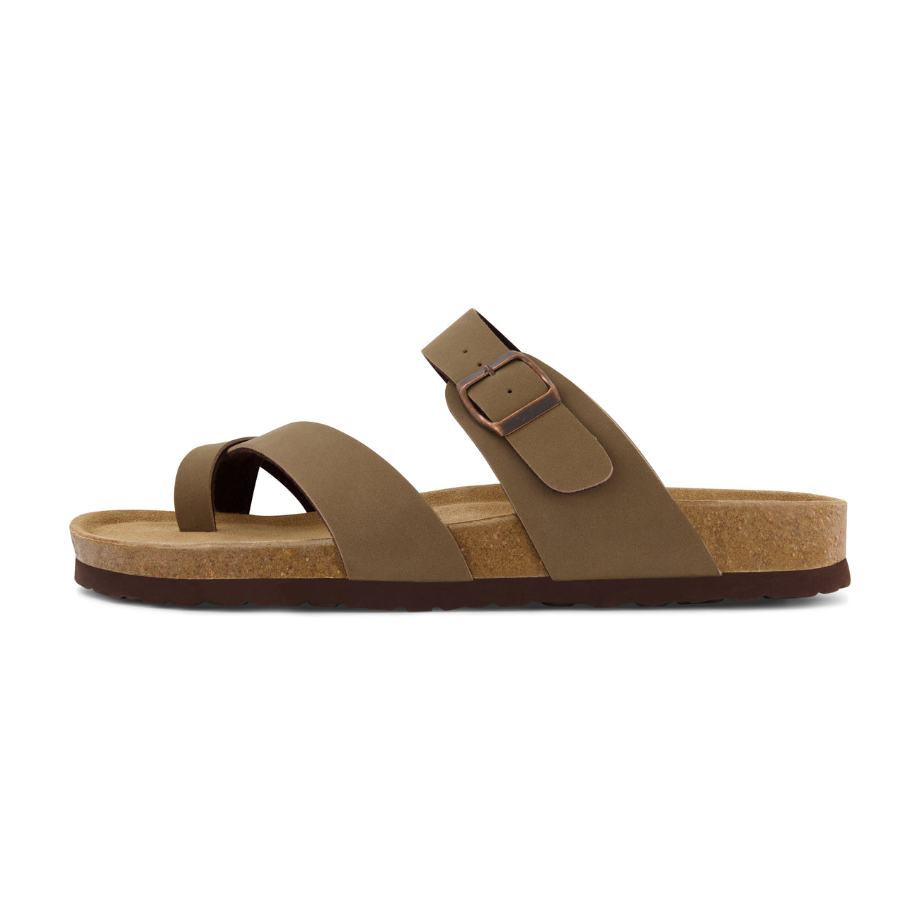 Cushionaire Men's Luna Cork Footbed Sandal