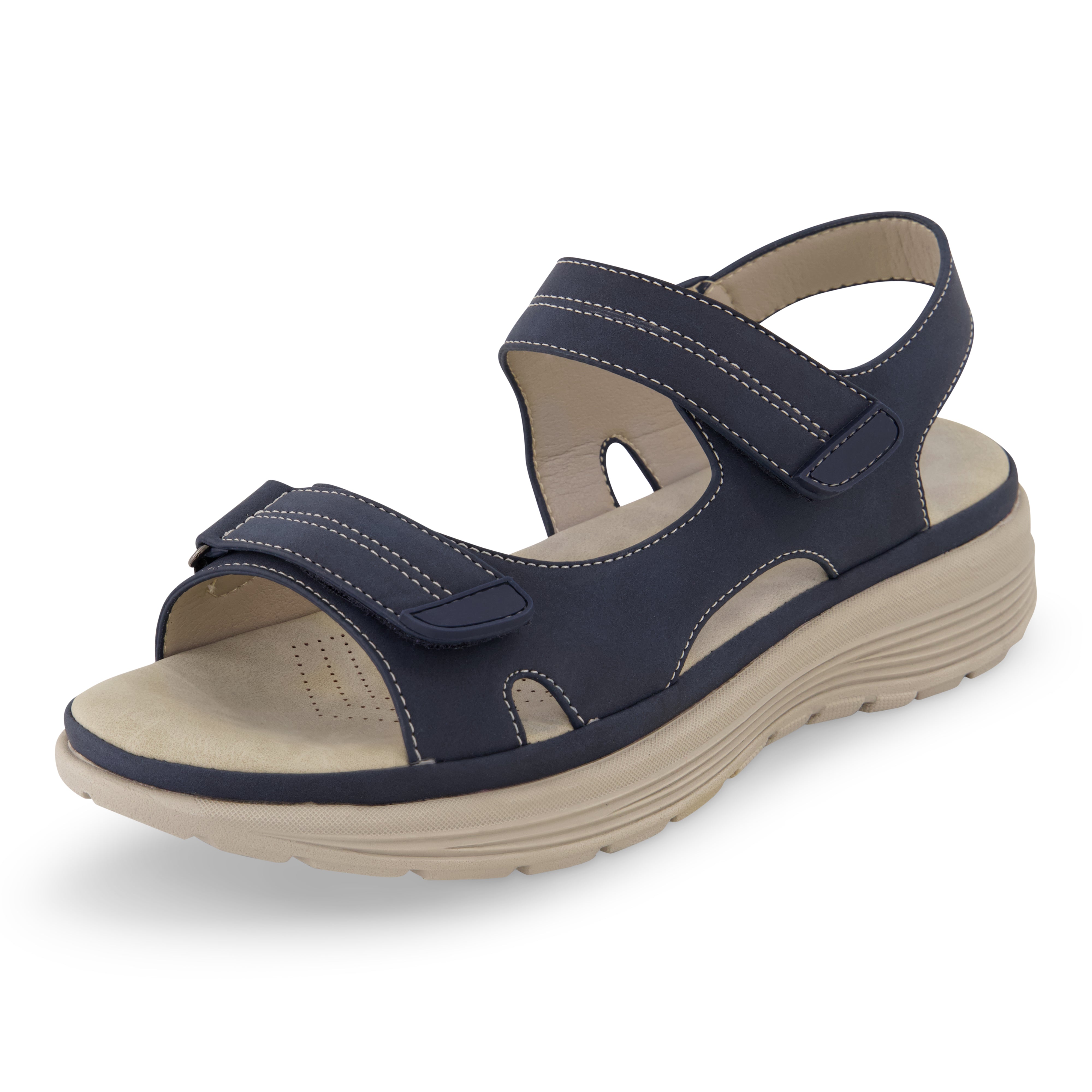 Navy comfort online sandals