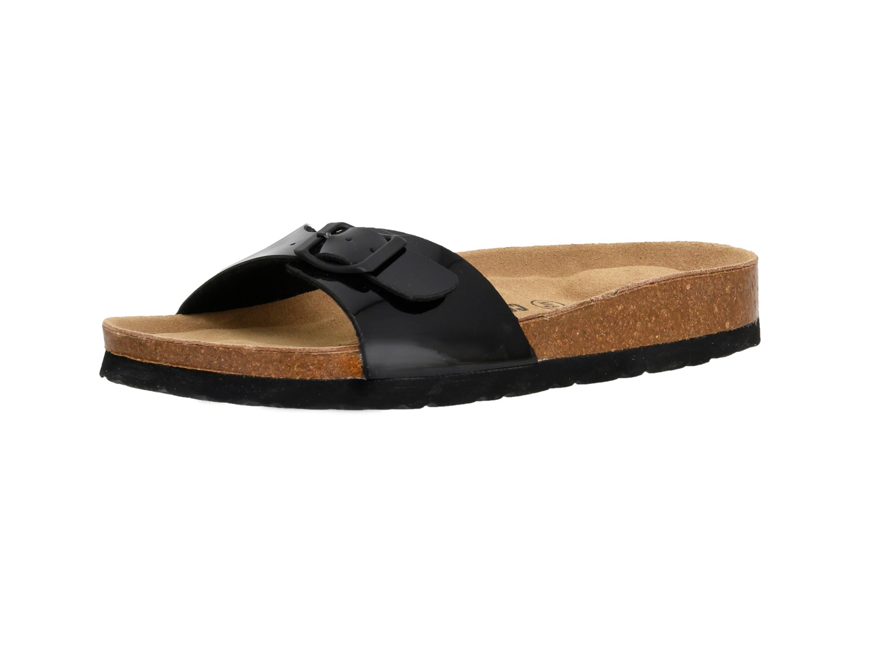 Luca One Band Cork Footbed Sandal Patents