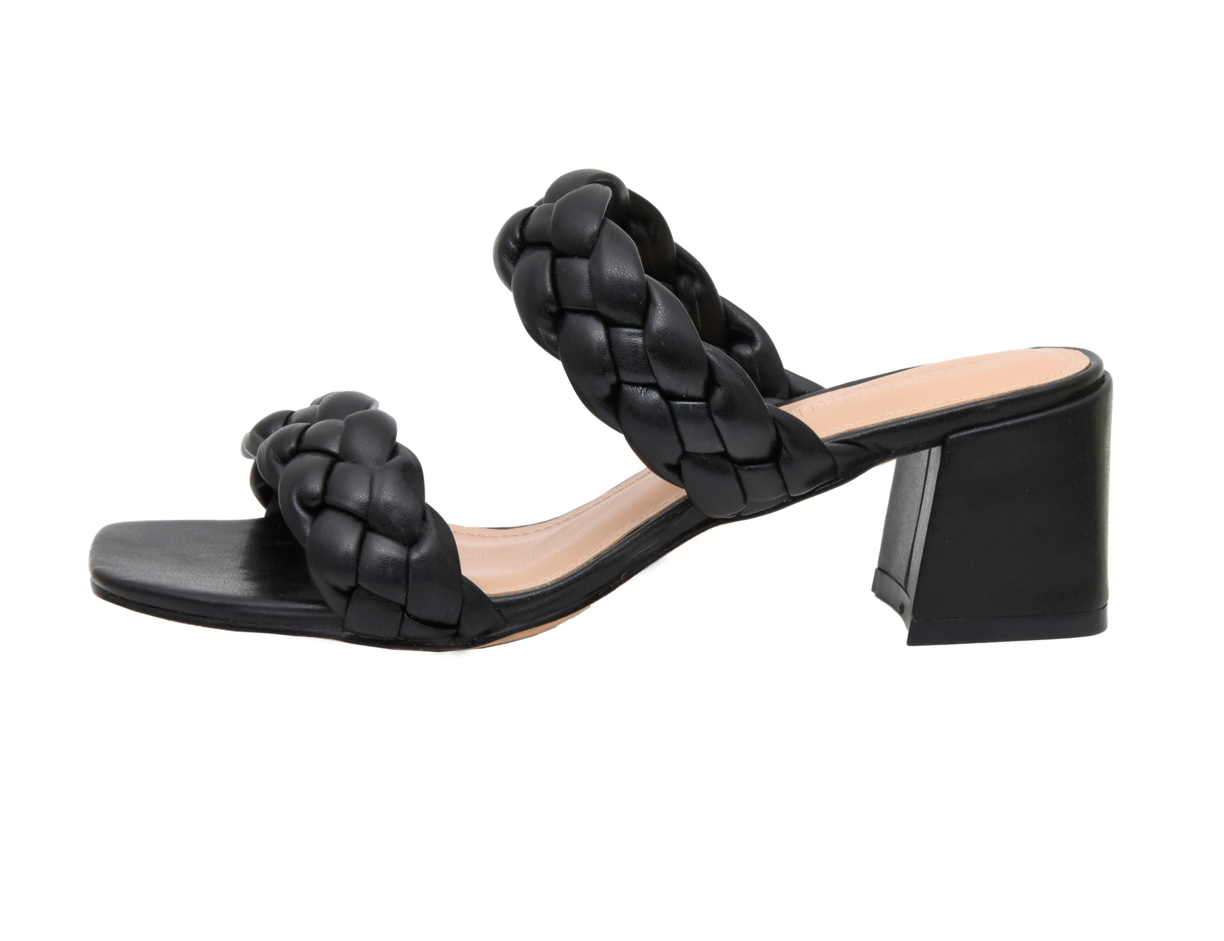 Onyx Braided Two Band Sandal Party