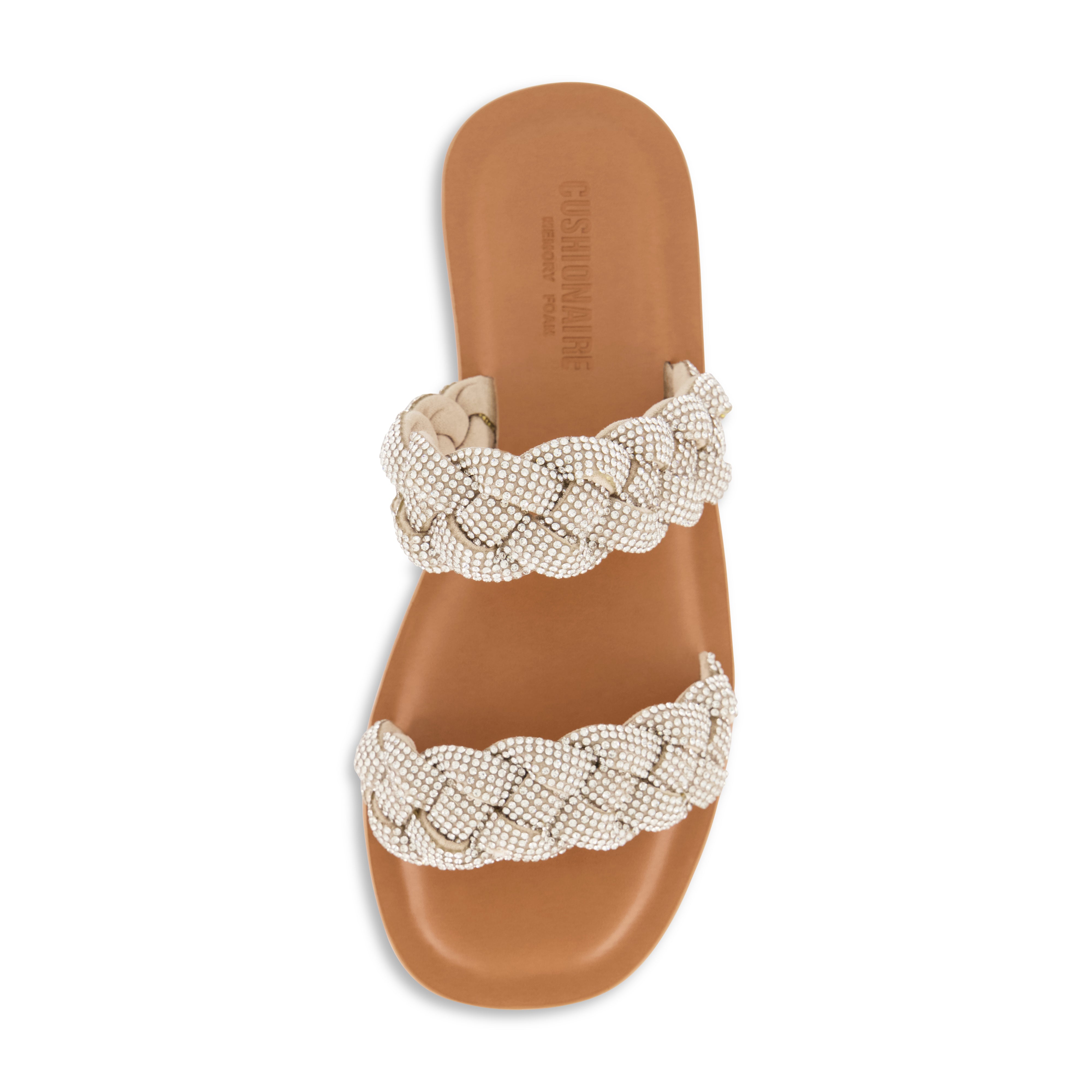 Shine Braided Rhinestone Dress Sandal