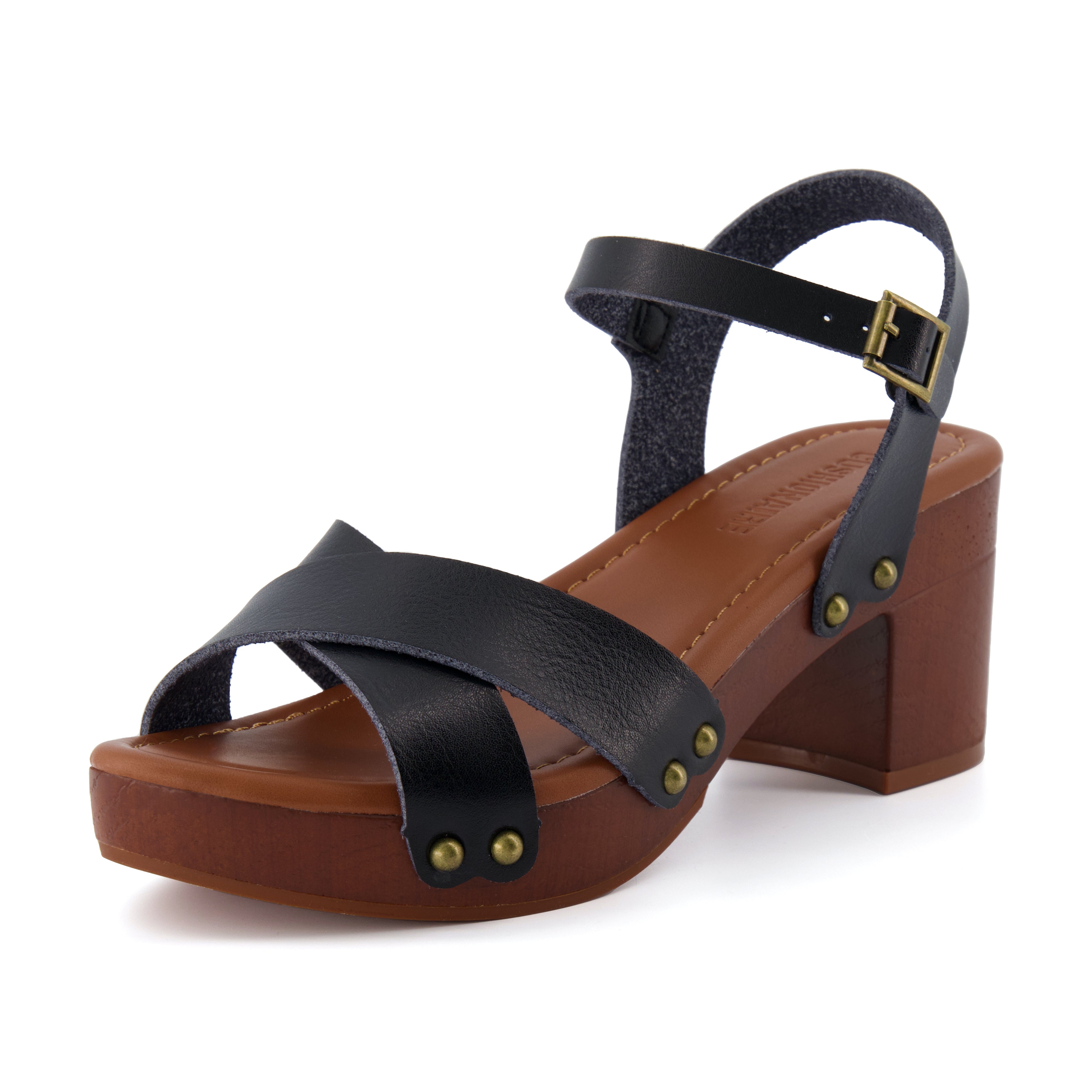 Agape Handmade in Africa Leather And Wood Sandals Womens 5 | eBay