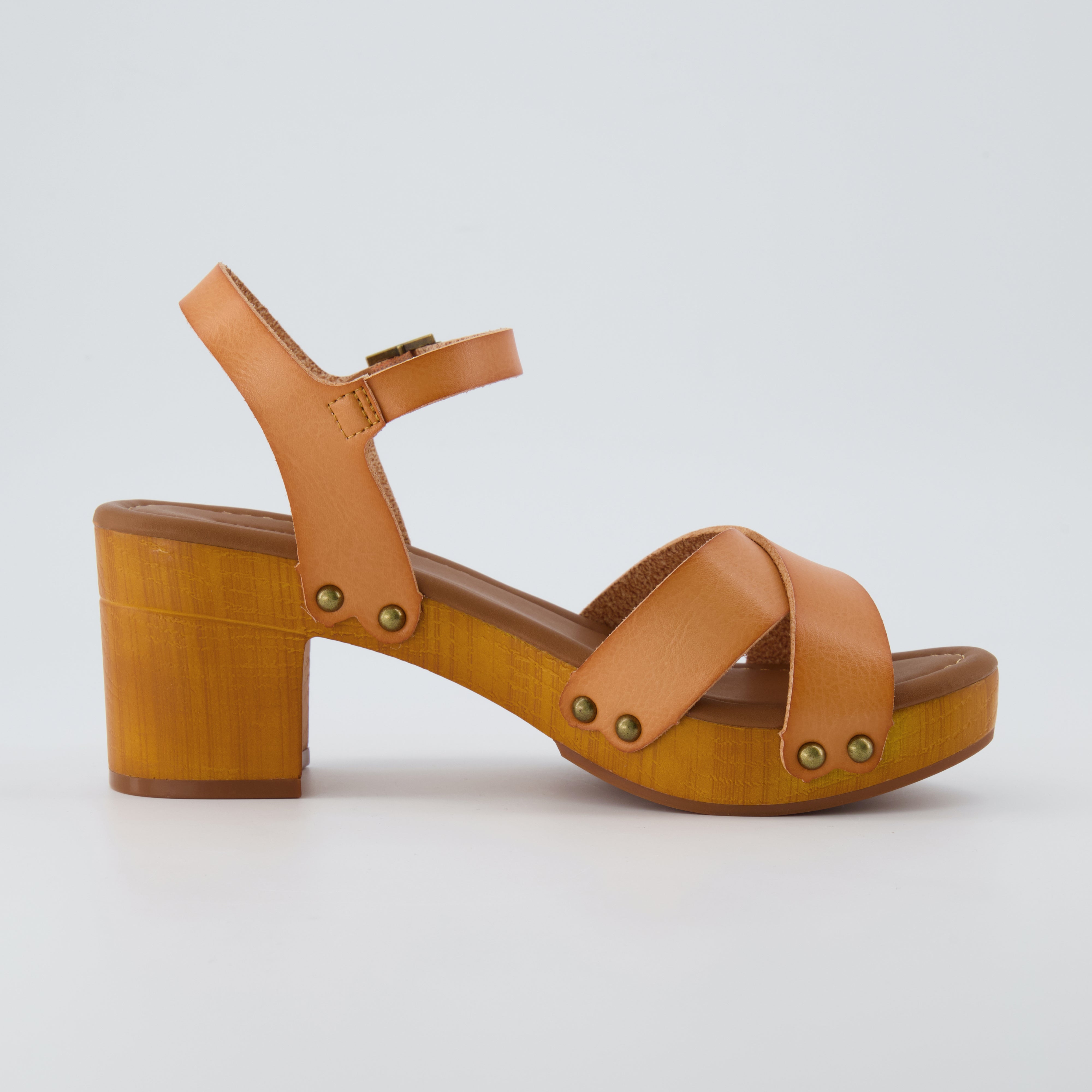 Slate Faux Wood Sandals